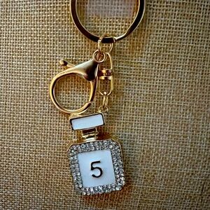Fashion/Unbranded “C” #5 keychain/purse charm.  NWOT